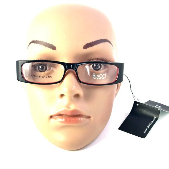 B2851 black/red Biacci Eyewear glasses